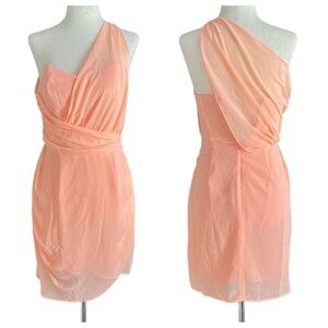 Keepsake The Label Peach Strapless Dress